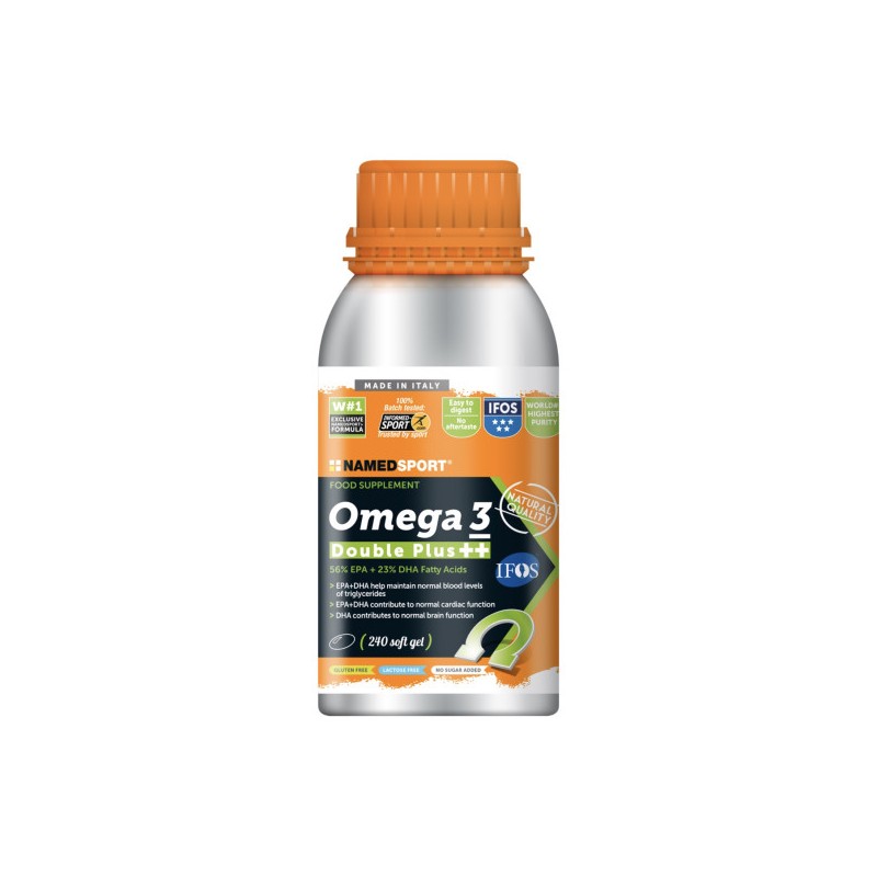 Named Sport Omega3 Double Plus Integratore di Acidi Grassi 240 Capsule