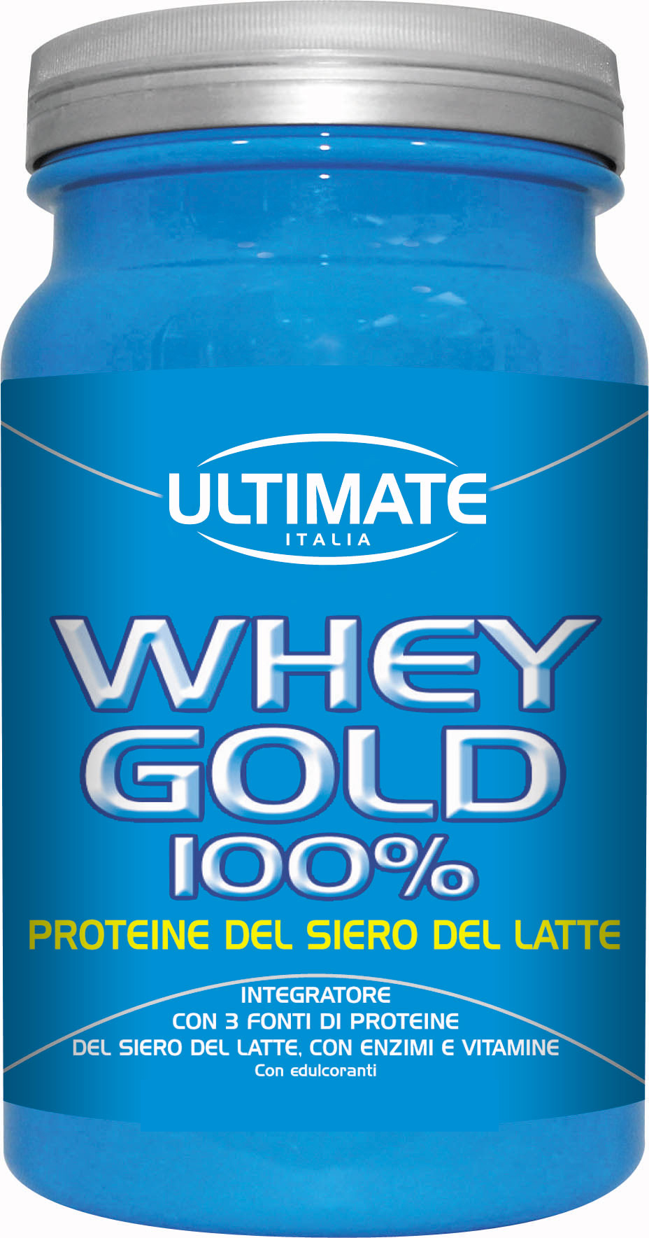 Ultimate Italia Whey Gold 100% Proteine del Siero del Latte Gusto Nocciola 750 g