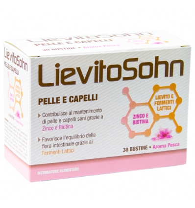 LievitoSohn Pelle e Capelli Integratore Con Fermenti Lattici 30 Bustine
