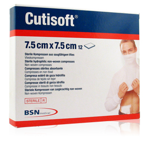 Cutisoft Compresse Sterili di Garza Idrofila TNT 7,5x7,5cm 12 Pezzi