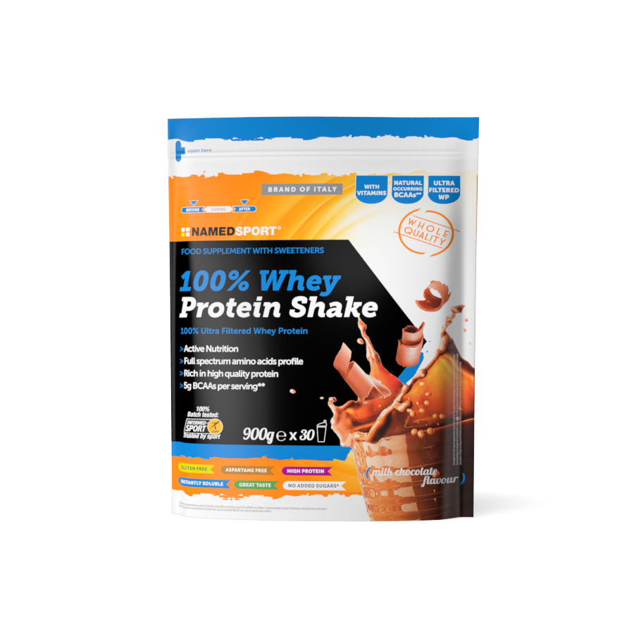 NAMEDSPORT® 100% Whey Protein Shake Milk Chocolate - 900g