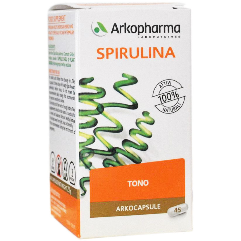 Arkocapsule Spirulina Bio Integratore Tono e Vitalità 45 Capsule