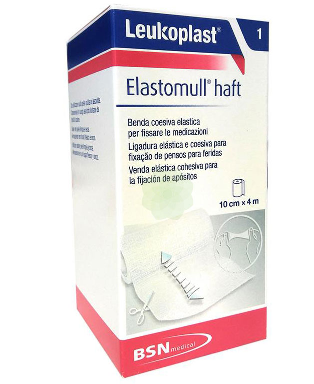Leukoplast Elastomull Haft Benda Elastica cm 10x4 m