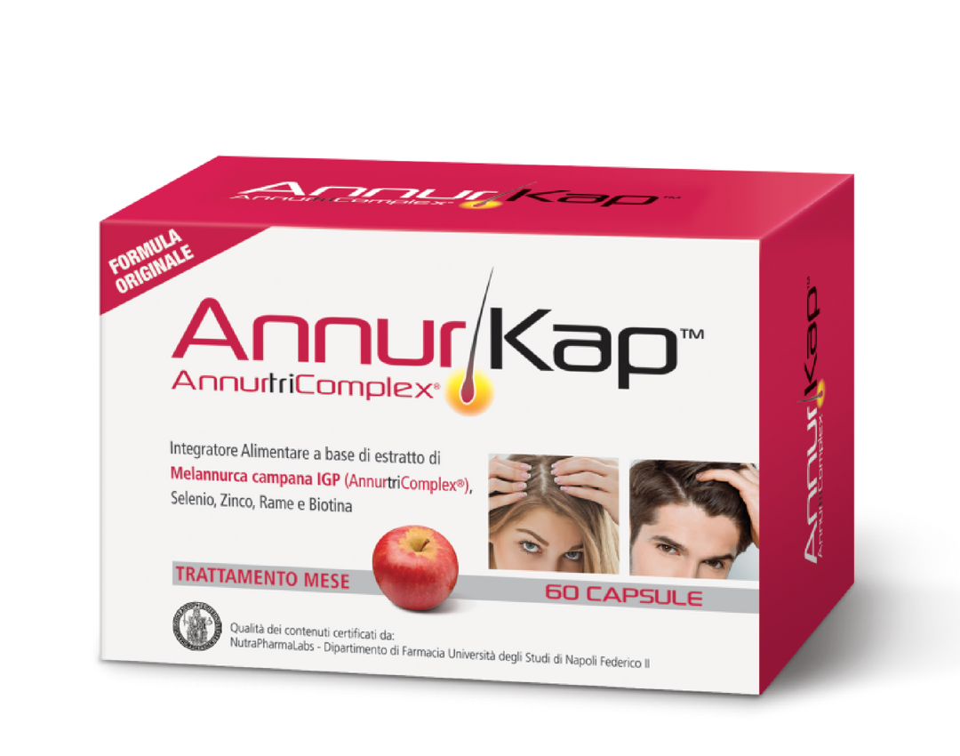 AnnurKap Trattamento Mese Integratore Caduta Capelli 60 Capsule