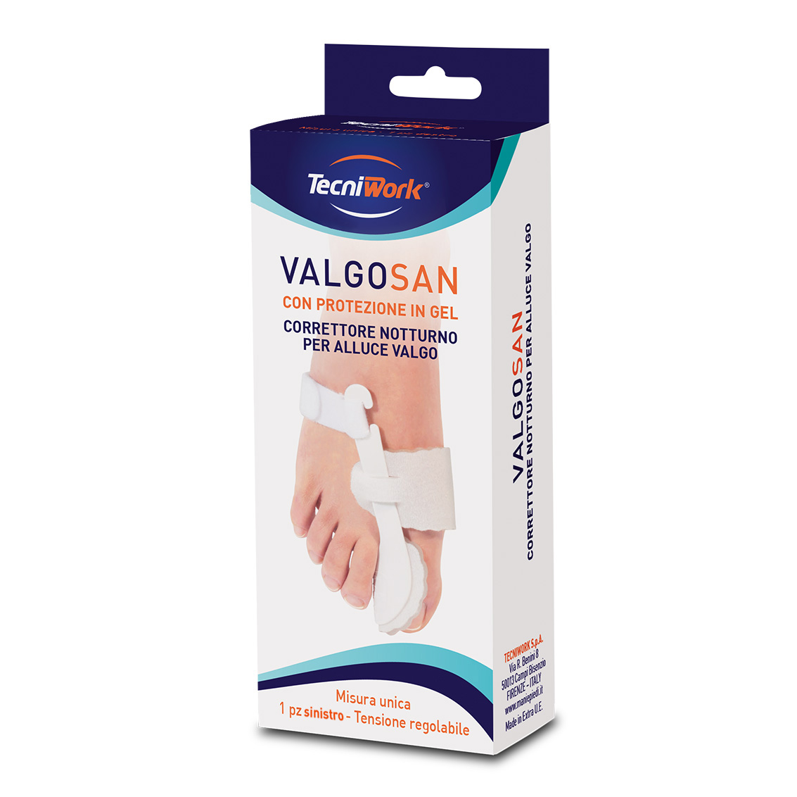 Valgosan Correttore Notturno Per Alluce Valgo Sinistro Misura Unica