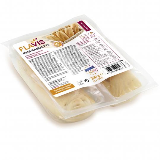 Flavis Mini Baguette Panini Bianchi Aproteici 2x100 g