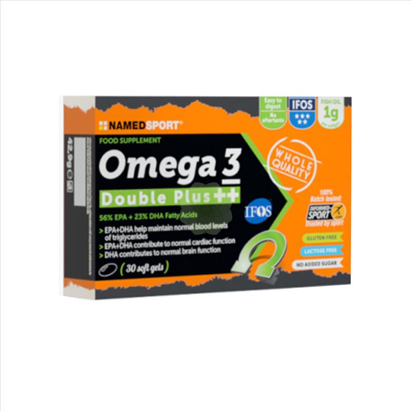 Named Sport Omega 3 Double Plus++ Integratore di Acidi Grassi 30 Soft gel