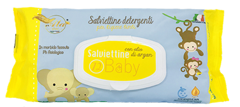 ALA Salviettine Detergenti Bambini Olio di Argan 72 pezzi
