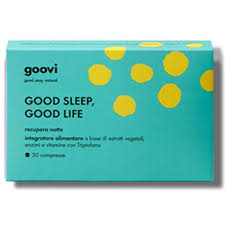 Goovi Recupero Notte Integratore Naturale per Dormire 30 Compresse