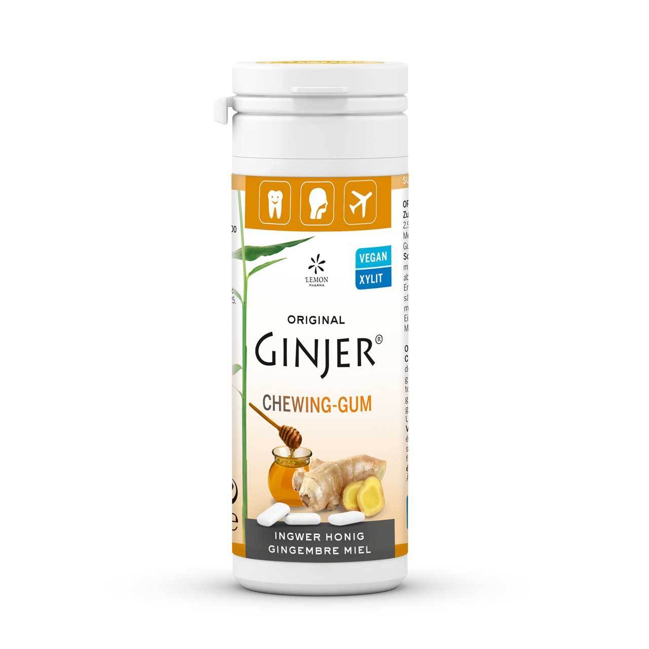 Ginjer - Gomme da masticare allo zenzero e miele 30 g