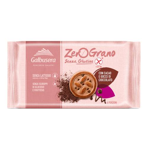 Galbusera Zerograno Frollini Con Gocce di Cioccolato 300 g