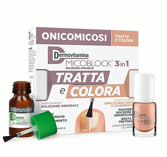 Dermovitamina MicoBlock 3in1 Tratta e Colora Per Onicomicosi