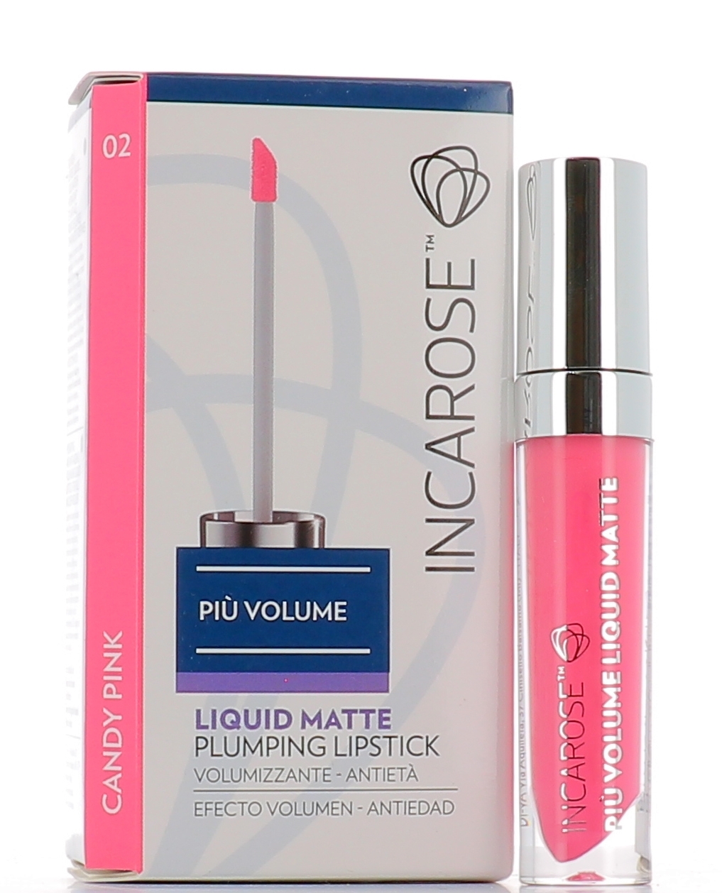 Incarose piu' volume liquid matte 02 candy pink