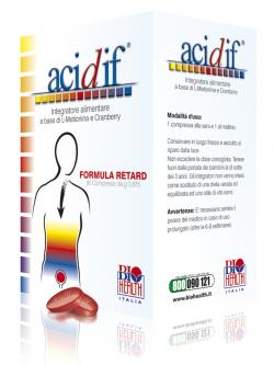 Acidif Integratore di Metionina e Cranberry Per Le Vie Urinarie 90 Compresse
