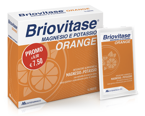 Briovitase Orange Integratore Magnesio e Potassio 14 Bustine