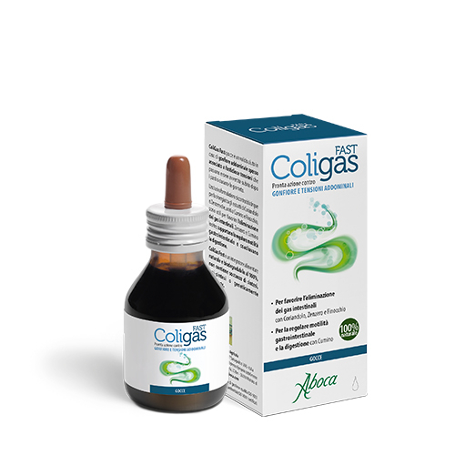 Aboca Coligas Fast Integratore Gonfiore Addominale Gocce 75 ml