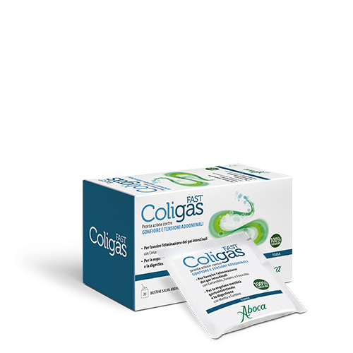 Aboca Coligas Fast Tisana Integratore Gonfiore Addominale 20 Bustine