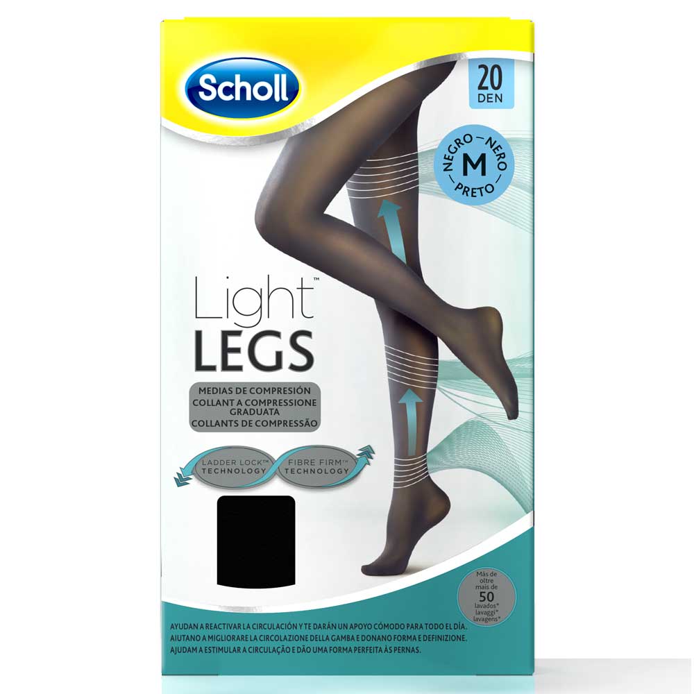 Scholl lightlegs 20 denari taglia m colore nero 1 paio
