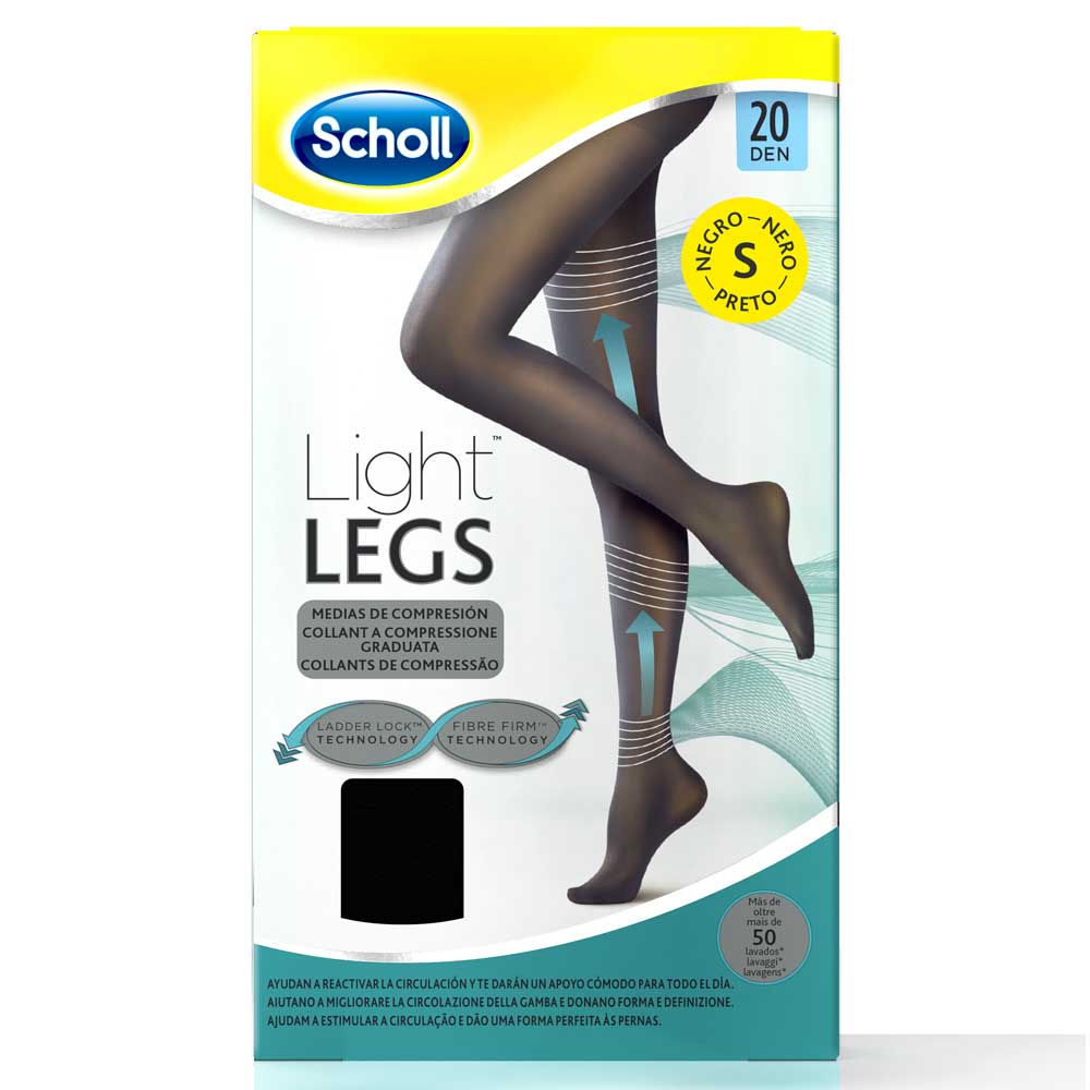 Scholl lightlegs 20 denari taglia s colore nero 1 paio