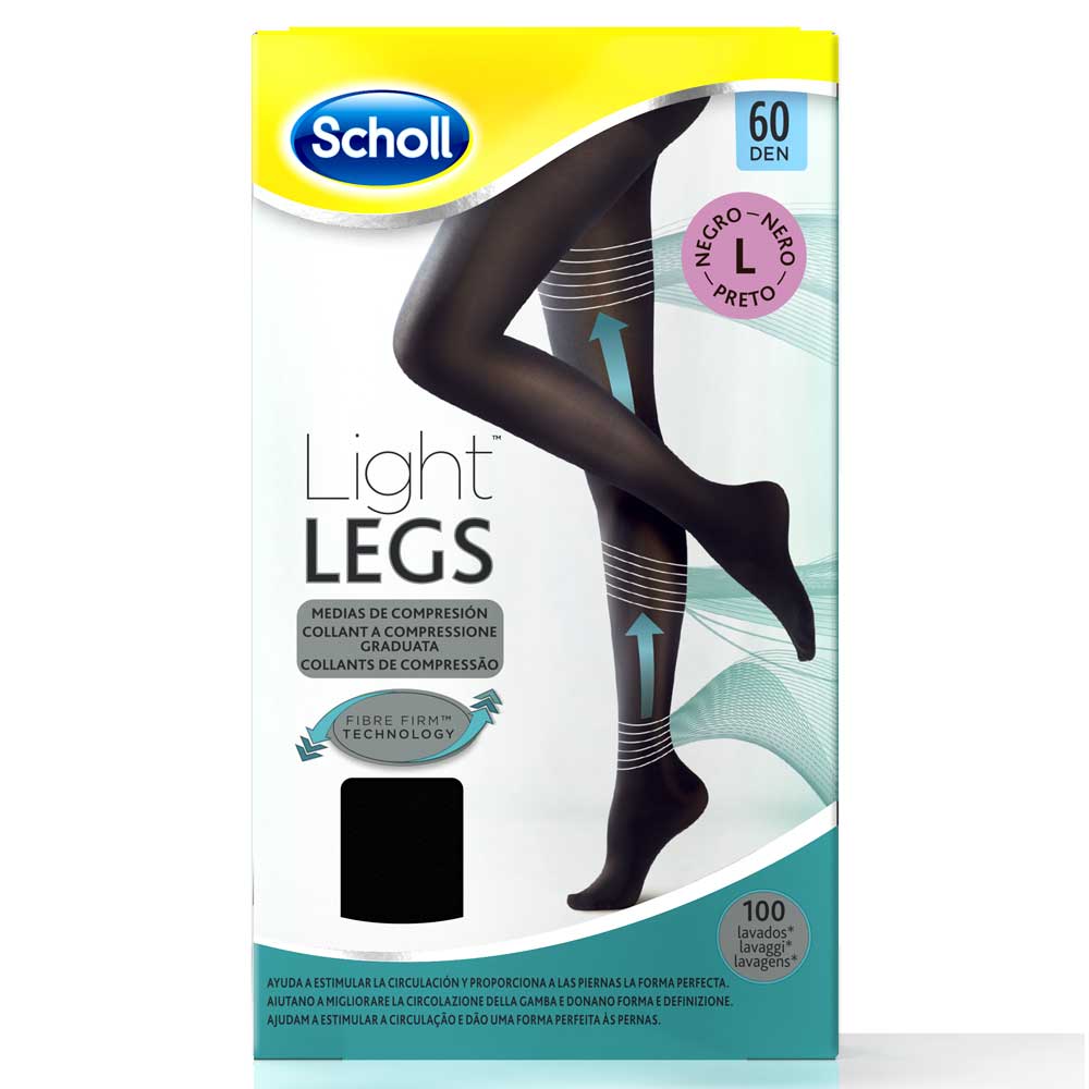 SCHOLL COLLANT A COMPRESSIONE 60 DEN TAGLIA L NERO