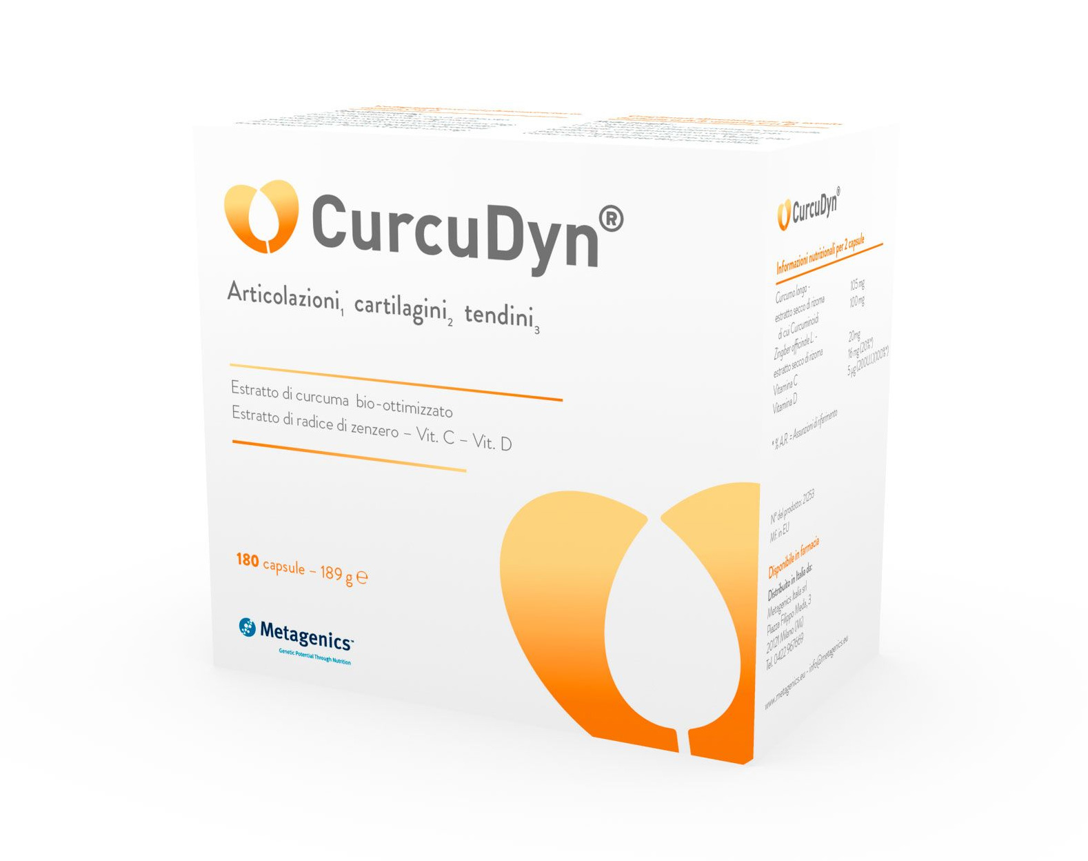 Curcudyn Integratore Articolazioni 180 Capsule