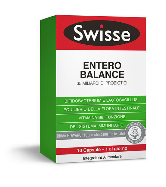 Swisse Entero Balance Integratore Probiotici 10 Capsule