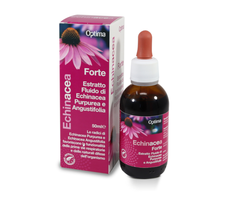 Optima Echinacea Estratto Fluido Forte Integratore Benessere Respiratorio 50 ml