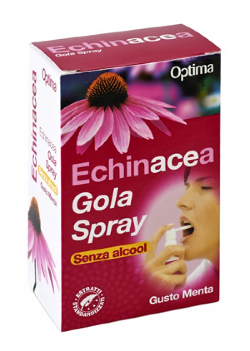 Optima Echinacea Gola Spray Integratore Benessere Gola 20 ml
