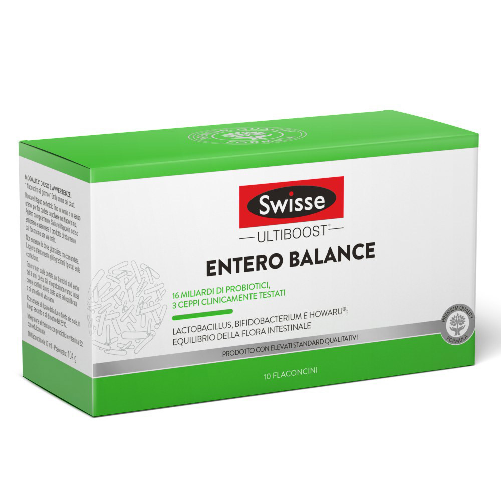 Swisse Entero Balance Liquido Integratore Probiotici 10 Flaconcini