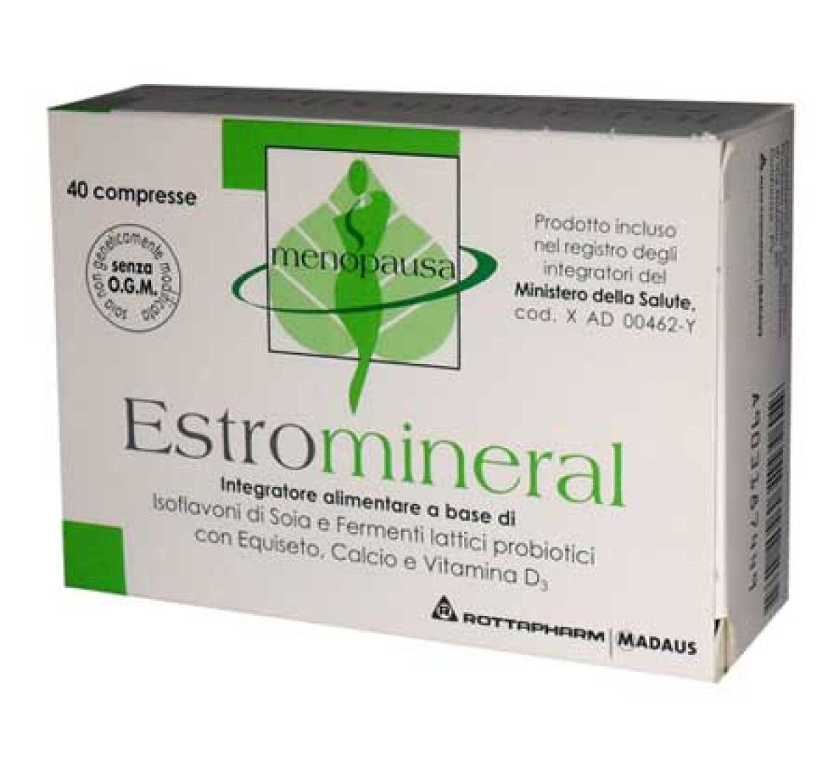 Estromineral Integratore Minerali Menopausa E Ciclo 40 Compresse