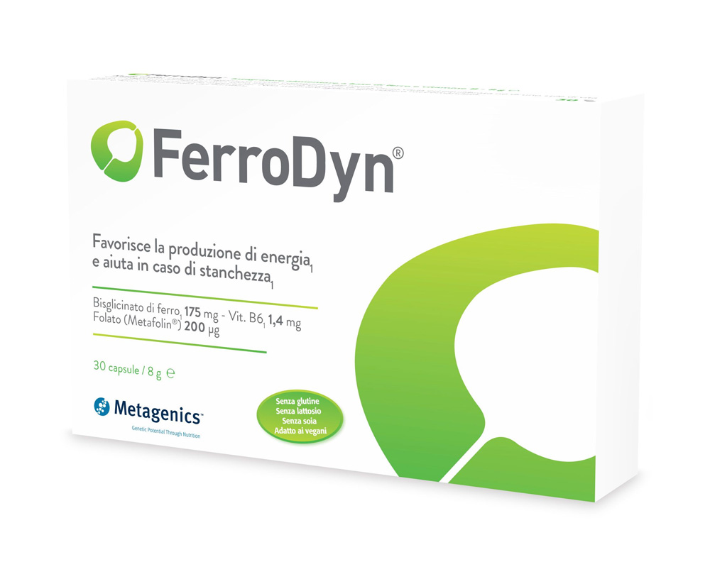 FerroDyn Integratore Di Ferro 30 Capsule