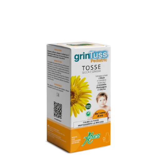 Grintuss Pediatric Sciroppo Bambini Tosse Secca e Grassa 180 g