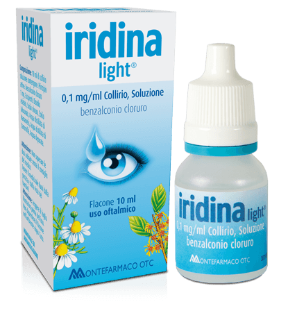 Iridina Light Gocce 0,01% Benzalconio cloruro Collirio 10 ml