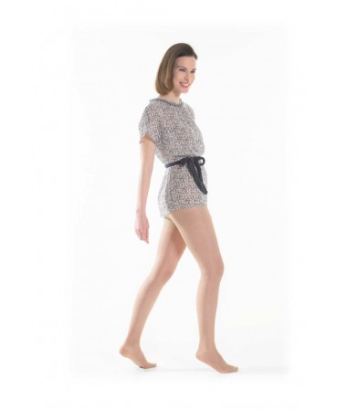 Kamila comfort collant maglia rete 70 denari nero 4 12/15 mmhg