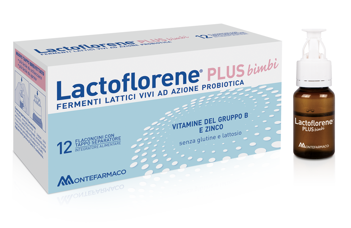 Lactoflorene Plus Bimbi Integratore Fermenti Lattici 12 Flaconcini