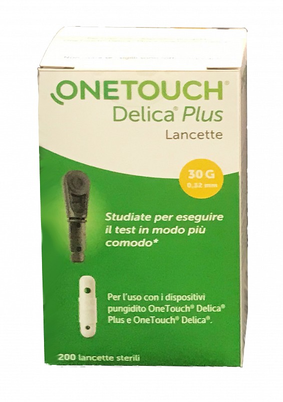 One touch Delica Plus Lancette Pungidito 200 Pezzi