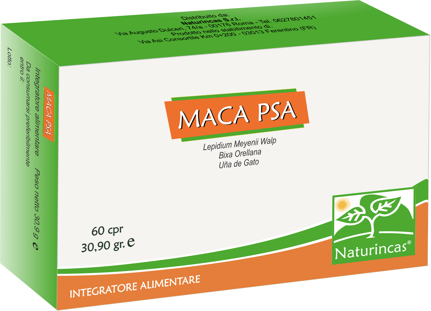 MACA PSA NATURINCAS 60CPR