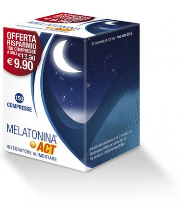 Melatonina Act Integratore Sonno 150 Compresse