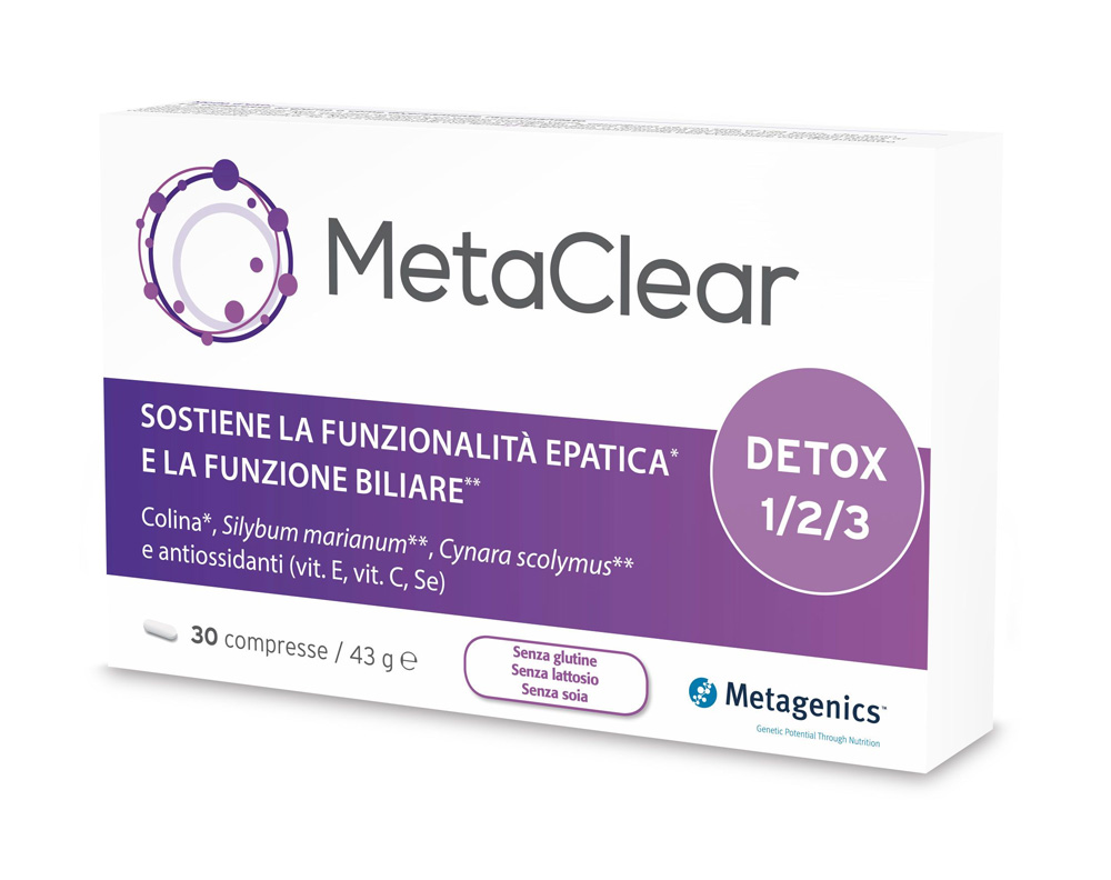 Metaclear Integratore Funzionalità Epatica 30 Compresse