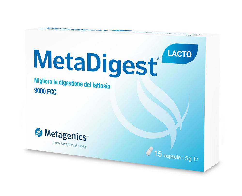 MetaDigest Lacto Integratore Per la Digestione Del Lattosio 15 Capsule