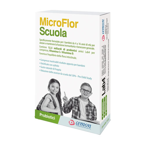 Microflor Scuola 30 Capsule Masticabili
