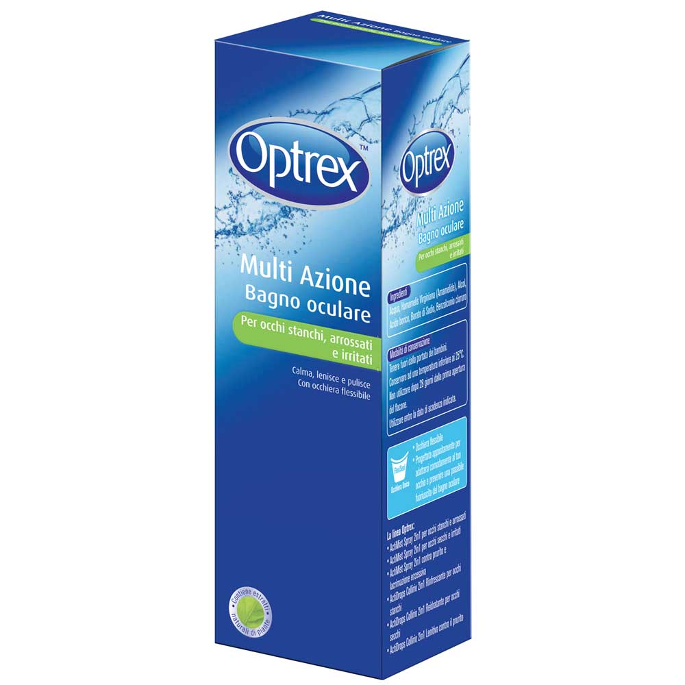 Optrex Multi Azione Bagno Oculare Occhi Stanchi Arrossati e Irritati 300 ml