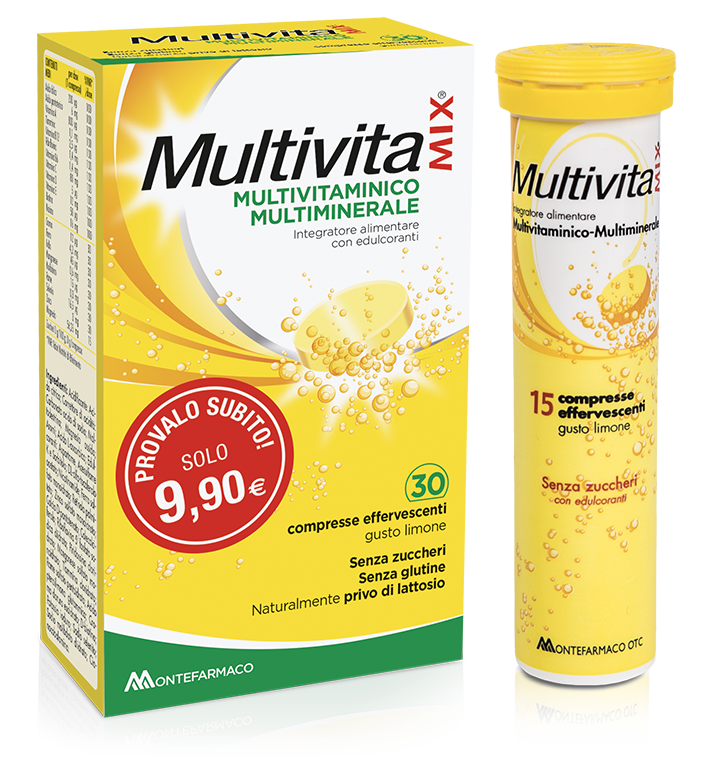 Multivitamix Integratore 30 Compresse Effervescenti