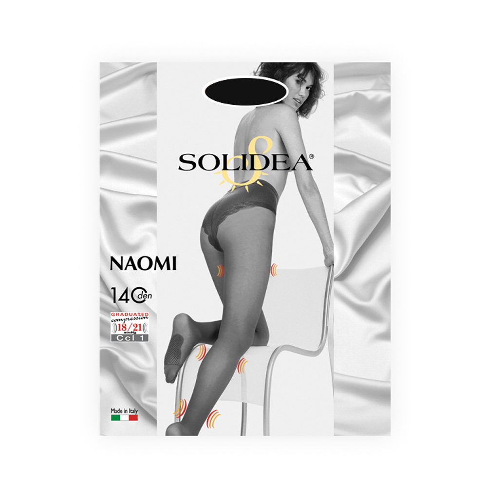 Solidea Naomi 140 DEN Collant Compressivo Modellante Colore Nero Taglia 1