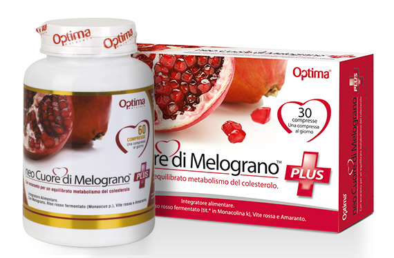 Optima Neo Cuore Di Melograno Plus Integratore Colesterolo 30 Compresse