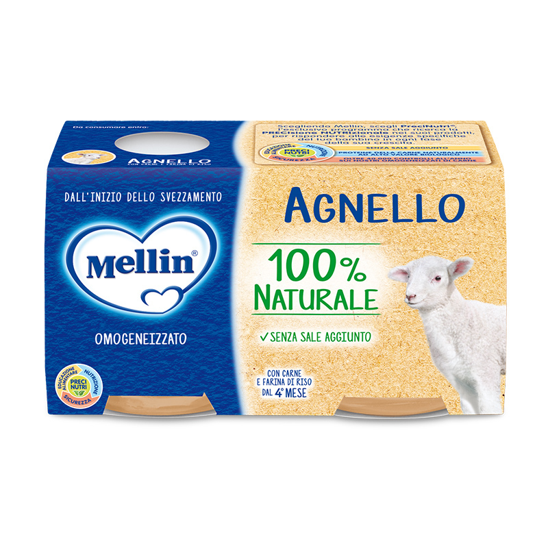 Mellin Omogeneizzato Di Agnello 2 x 120 g
