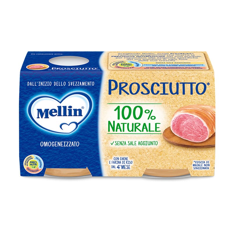 Mellin Omogeneizzato Di Prosciutto 2x120 g