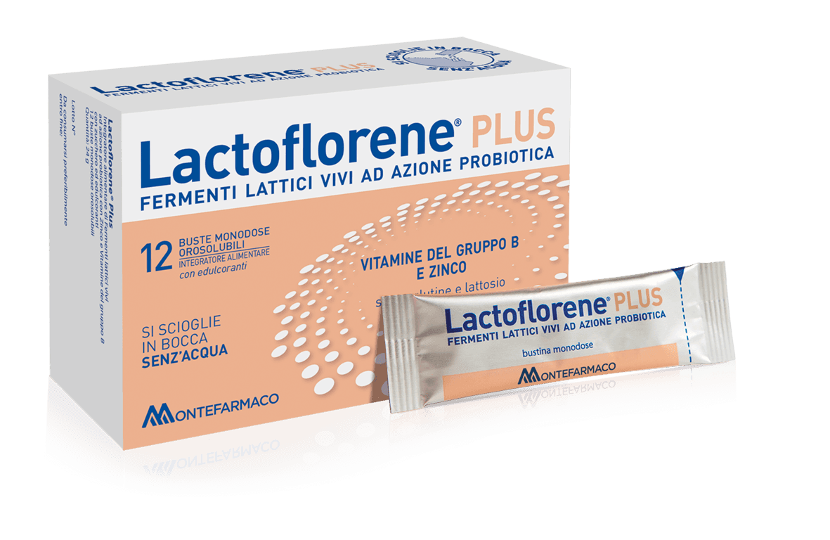 Lactoflorene Plus Integratore Fermenti Lattici Monodose 12 Bustine Orosolubili