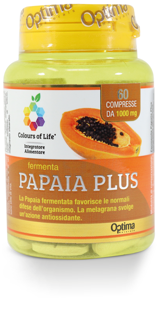 Optima Naturals Colours of Life Papaya Plus Integratore Antiossidante 60 Compresse
