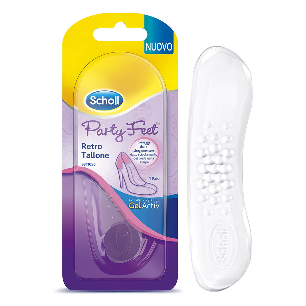 Scholl Party Feet Retro Tallone Solette in Gel
